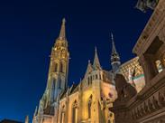 večerní Matyášův chrám - Budapešť - Maďarsko - poznávací zájezd