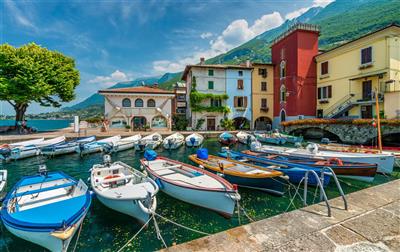 LAGO DI GARDA s hotelem u jezera - přístav v Malcesine - Lago di Garda - Itálie - poznávací zájezd