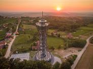 Lendavská rozhledna Vinarium je krásnou dominantou zdejší krajiny