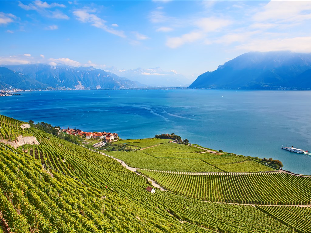 ŽENEVSKÉ JEZERO a Mont Blanc