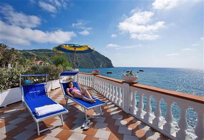 Hotel Riva del Sole - Hotel Riva del Sol -sluneční terasa - Forio - Citara - Ischia - Za moře