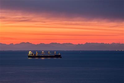 ANKARAN & ADRIA RESORT relax v bráně Středomoří - Západ slunce nad Terstským zálivem - Ankaran - Slovinsko - relax pobyt - zdroj: slovenia.info
