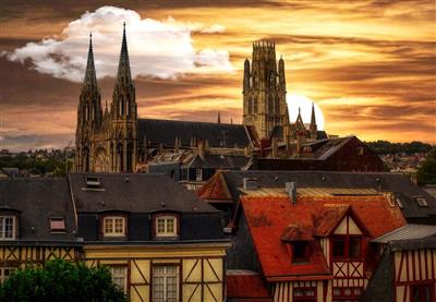 NORMANDIE a Bretaň - Opatství Saint-Ouen v Rouen - Normandie - Francie - Evropa - poznávací zájezd