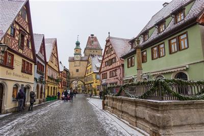 ROTHENBURG advent v bráně středověku