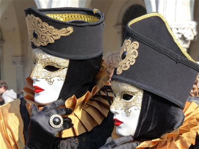 BENÁTKY karnevalové veselí na Valentýna - Benátky v karnevalu - karnevalové masky - Itálie - poznávací zájezd